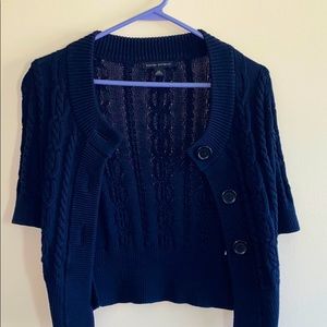 Navy midi cardi, XS from Banana Republic